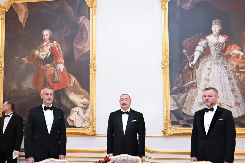 Bratislavada Prezident İlham Əliyevin şərəfinə rəsmi ziyafət verilib -