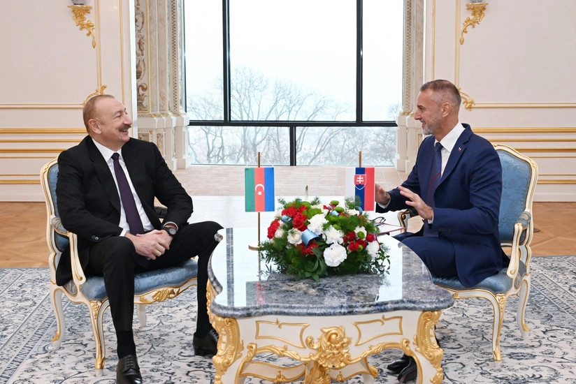 İlham Əliyevin Slovakiya Milli Şurasının sədri ilə təkbətək və geniş tərkibdə görüşləri olub -