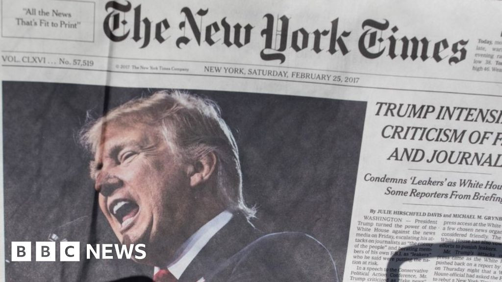 Donald Tramp “The New York Times” qəzetini “xalqın düşməni” adlandırıb