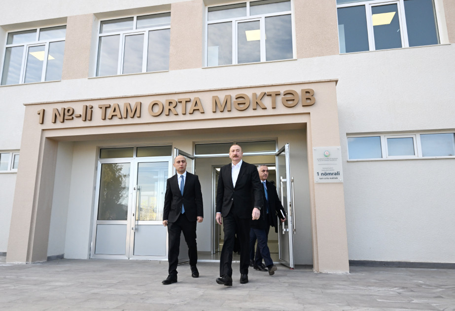 Kərkicahan qəsəbə 1 nömrəli tam orta məktəbin binası əsaslı təmirdən sonra istifadəyə verilib -