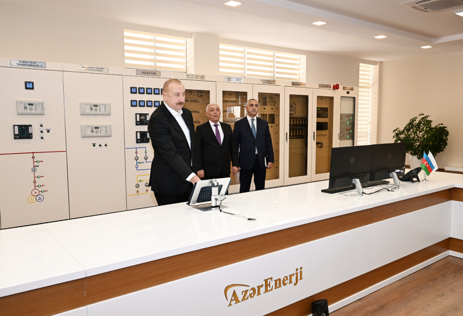 İlham Əliyev “Xankəndi-1” elektrik yarımstansiyasının açılışında iştirak edib -