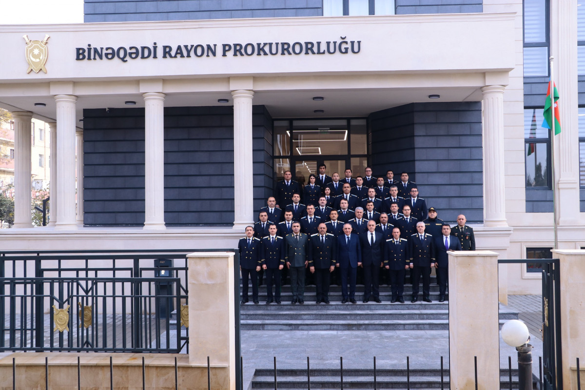 Binəqədi rayon prokurorluğunun yeni inzibati binası istifadəyə verilib