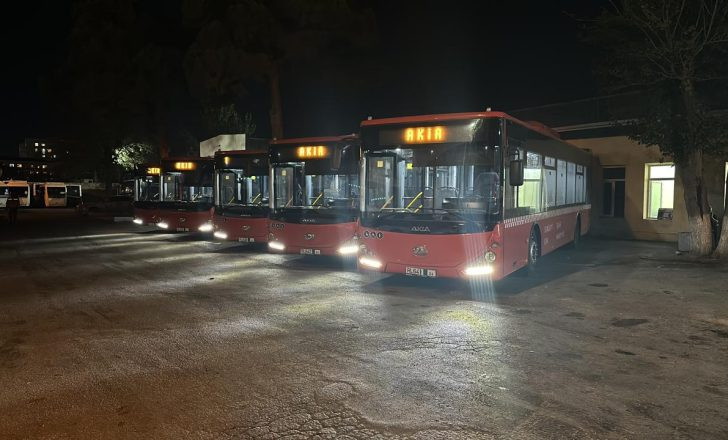 Avtobuslar yanvarın 1-də saat 01:30-dək fəaliyyət göstərəcək