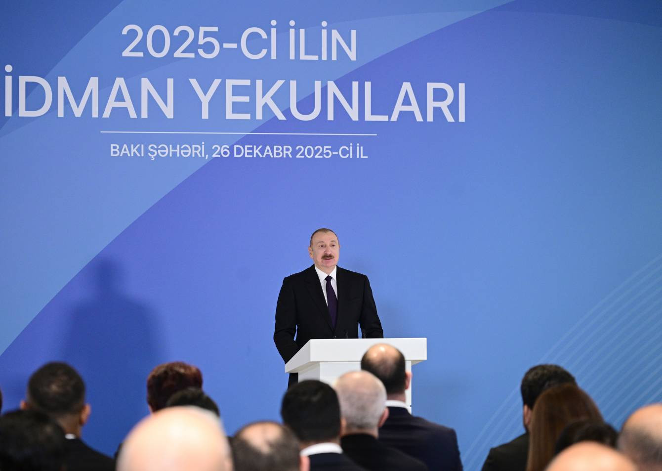 İlham Əliyev 2025-ci ilin idman yekunlarına həsr olunan mərasimdə iştirak edib