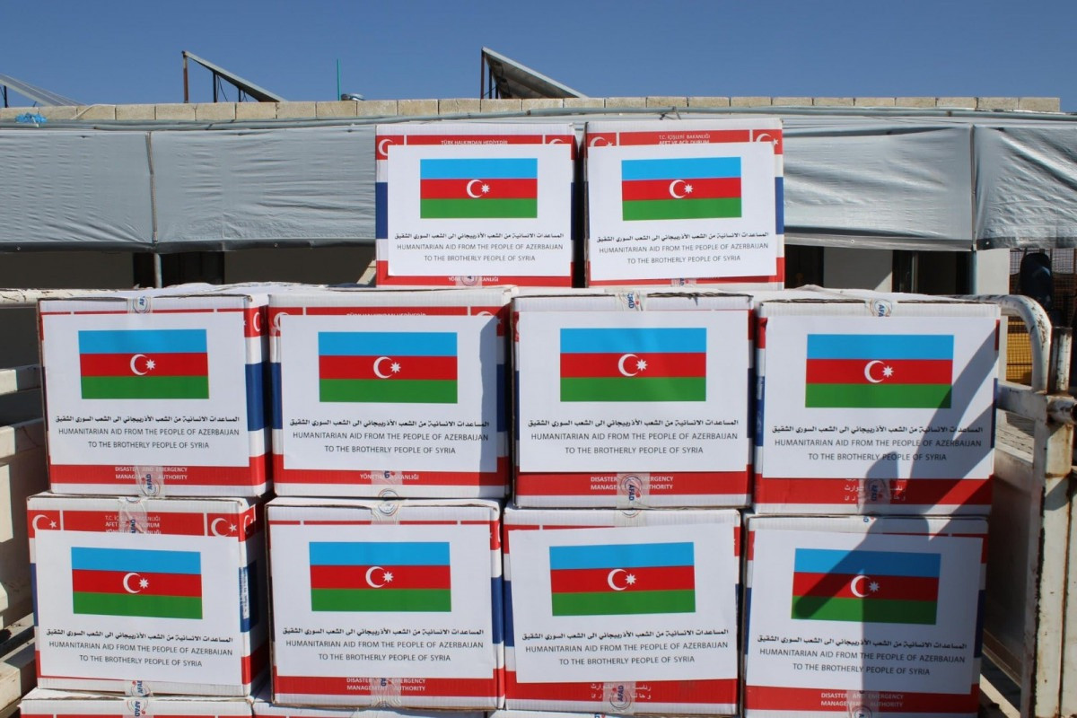 Azərbaycan bu il Suriyaya 200 ton humanitar yardım göndərib