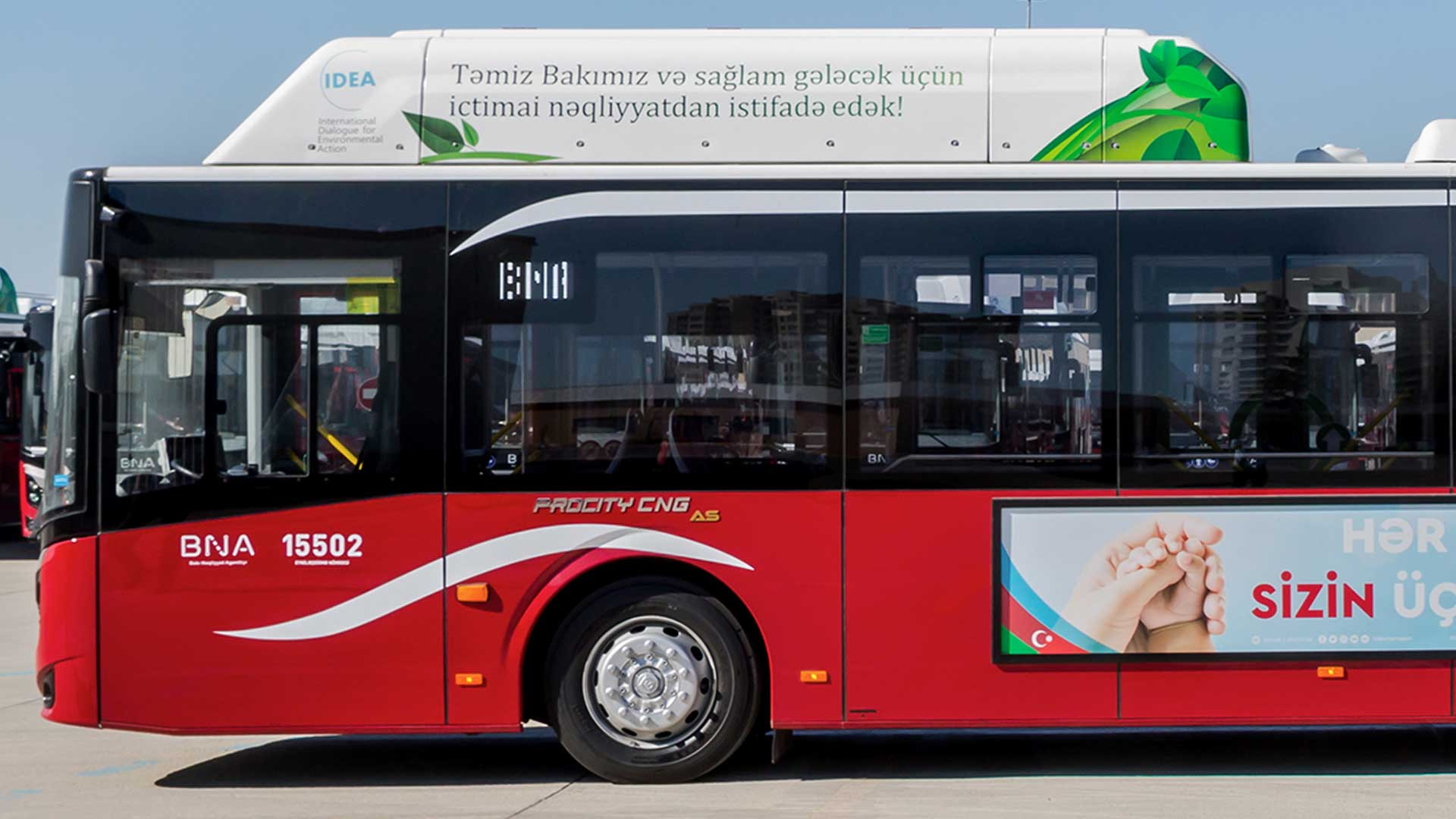 Sabahdan 184 nömrəli marşrutda ekoloji təmiz avtobuslar fəaliyyət göstərəcək