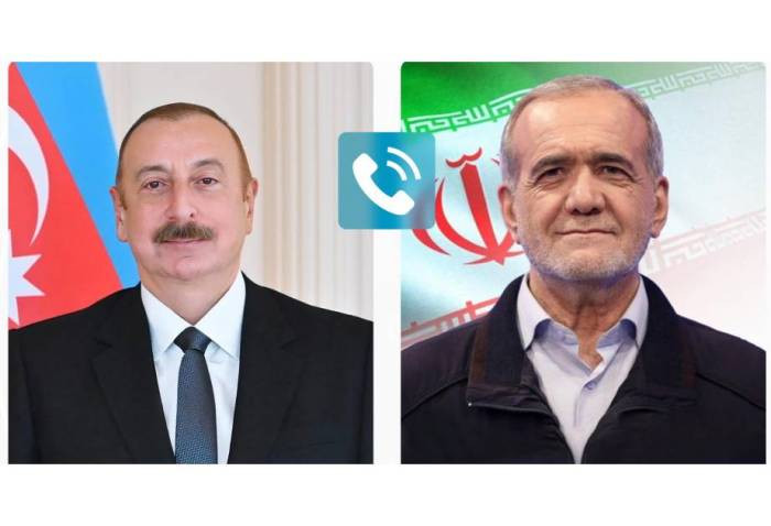 İlham Əliyevlə Məsud Pezeşkian arasında telefon danışığı baş tutub