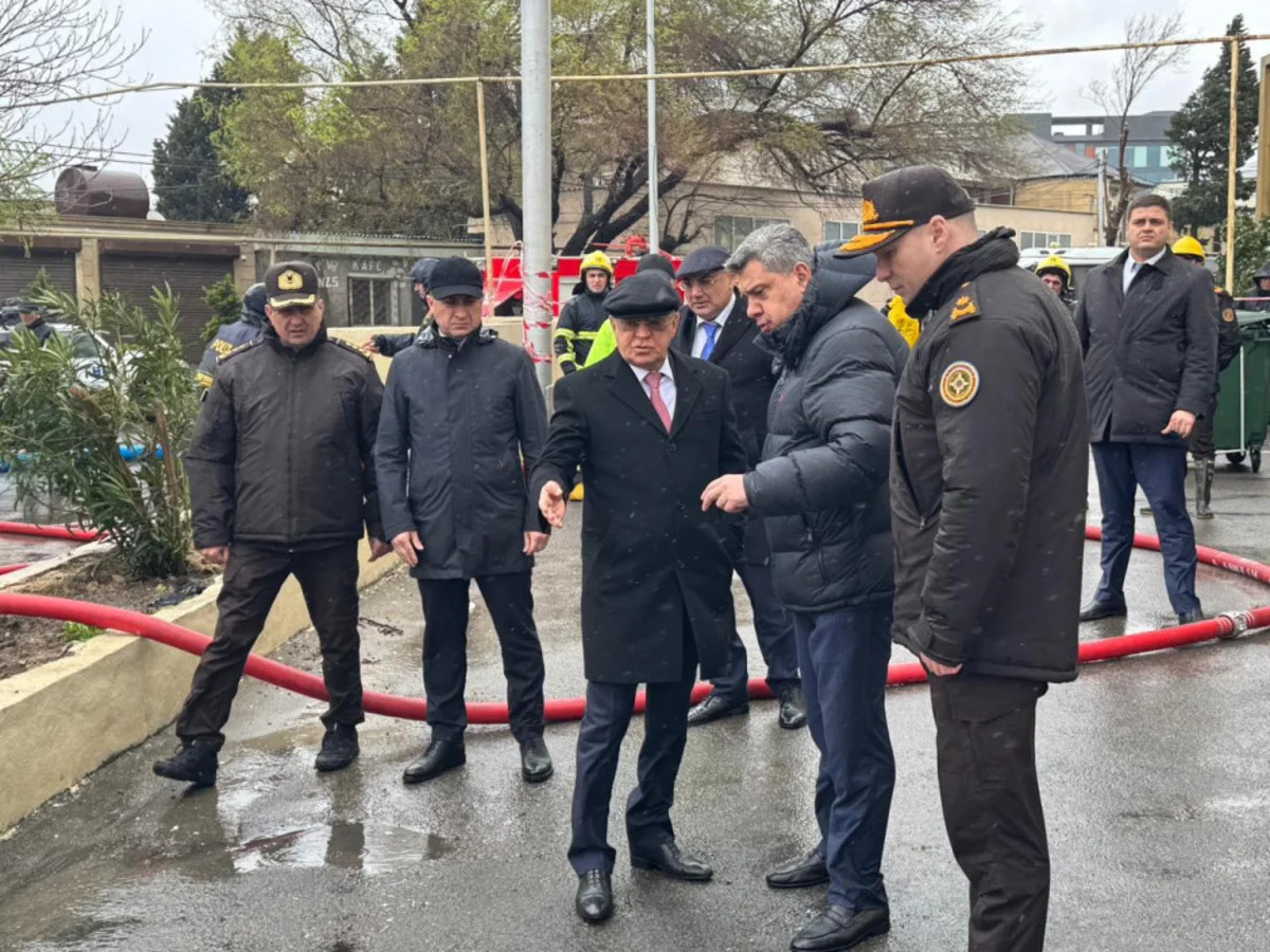 Kəmaləddin Heydərov Keşlədə suyun təsirinə məruz qalmış əraziyə gedib