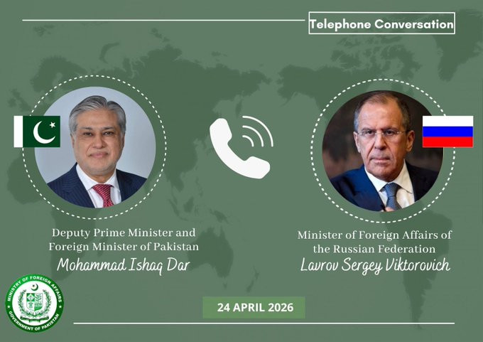 Pakistan və Rusiya XİN başçıları arasında telefon danışığı olub