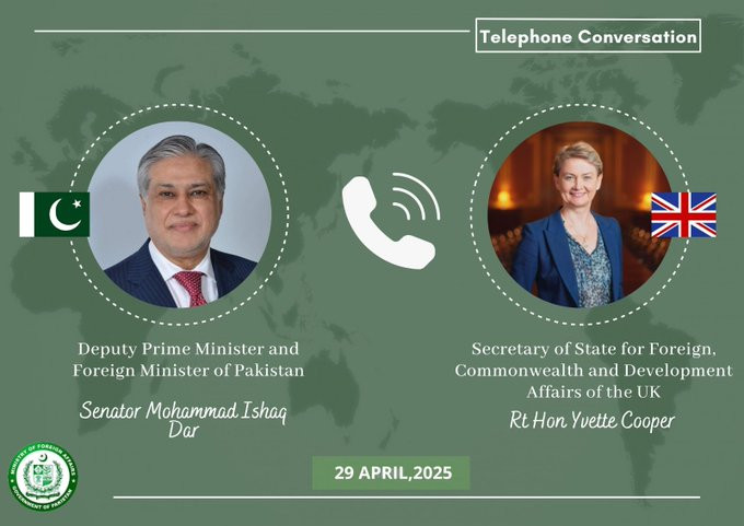 Pakistan və Britaniya XİN başçıları regional məsələləri müzakirə ediblər