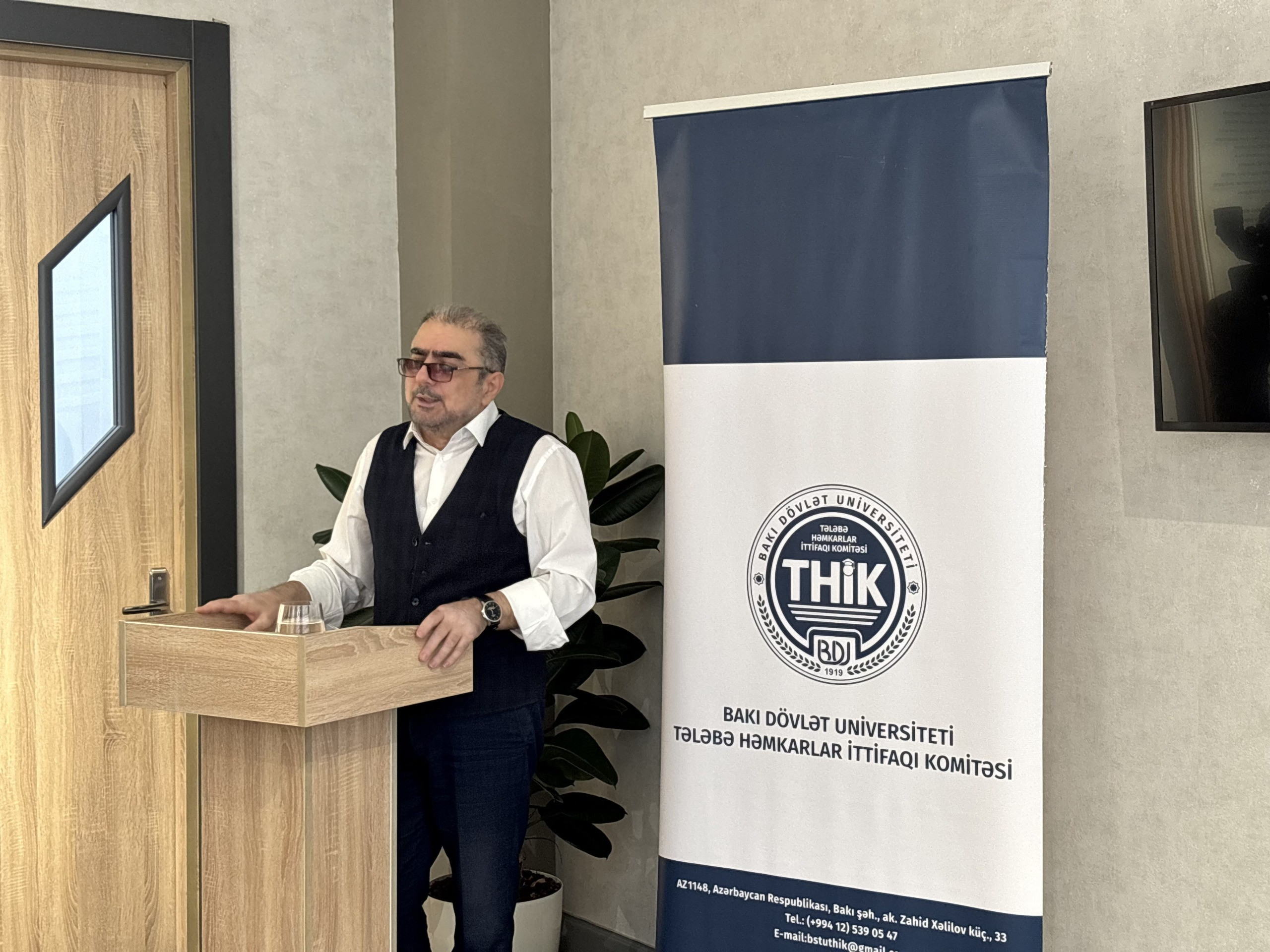 BDU-da “Professor Nəsir İmanquliyev dərsləri” layihəsinin növbəti qonağı yazıçı-publisist, jurnalist İlqar Rəsul olub