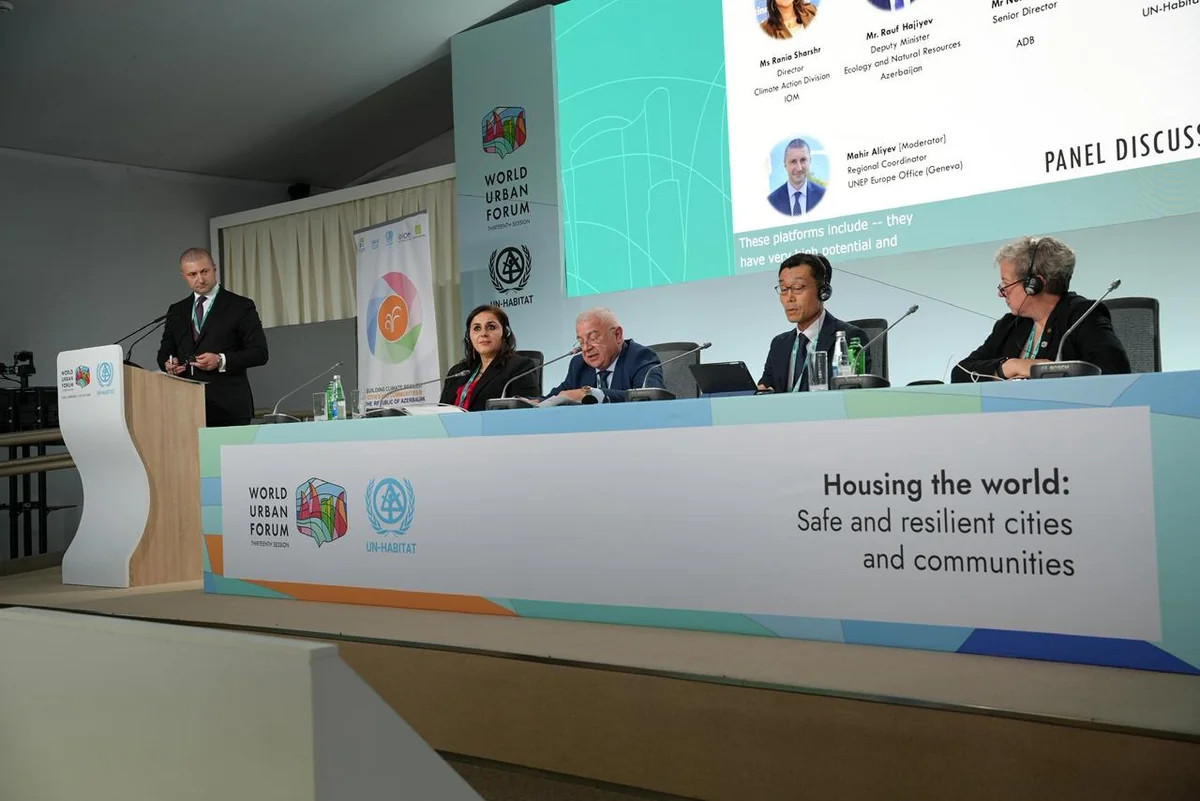 WUF13 çərçivəsində Xəzər regionunda iqlimə dayanıqlı şəhərlər və icmalar müzakirə olunub