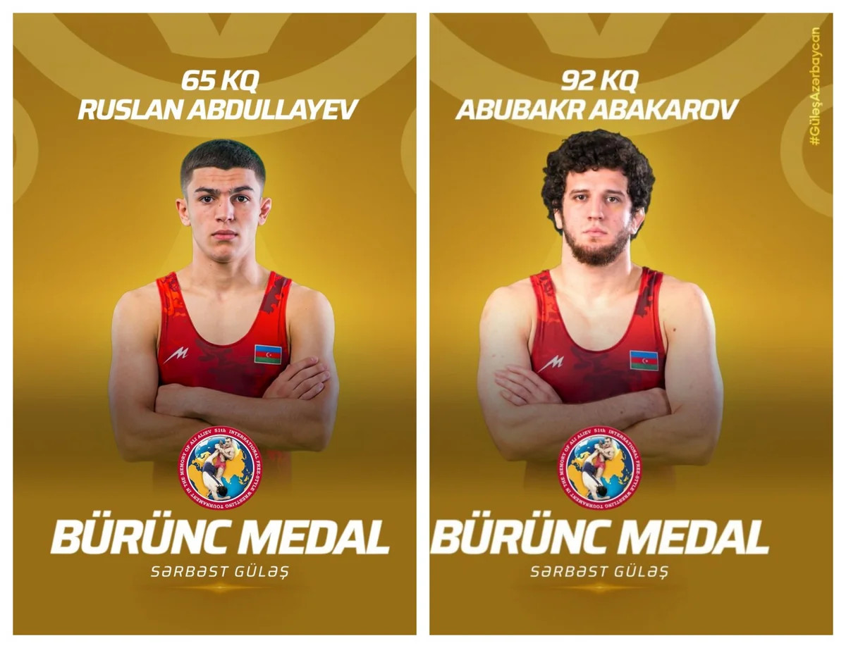 İki sərbəst güləşçimiz Rusiyadakı turnirdə bürünc medal qazanıb