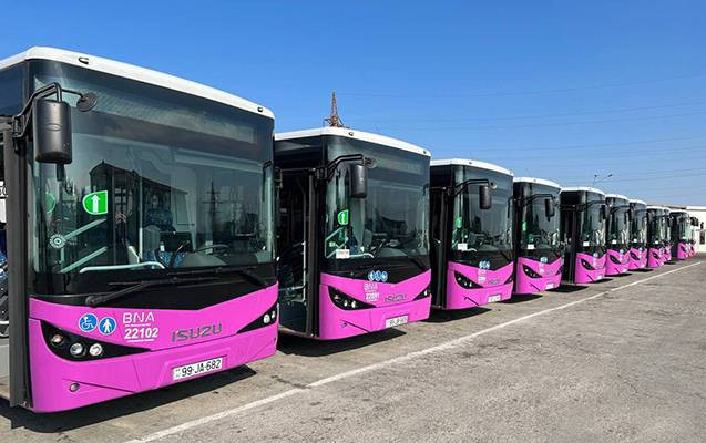Bu marşrut üzrə avtobuslar yenilənir