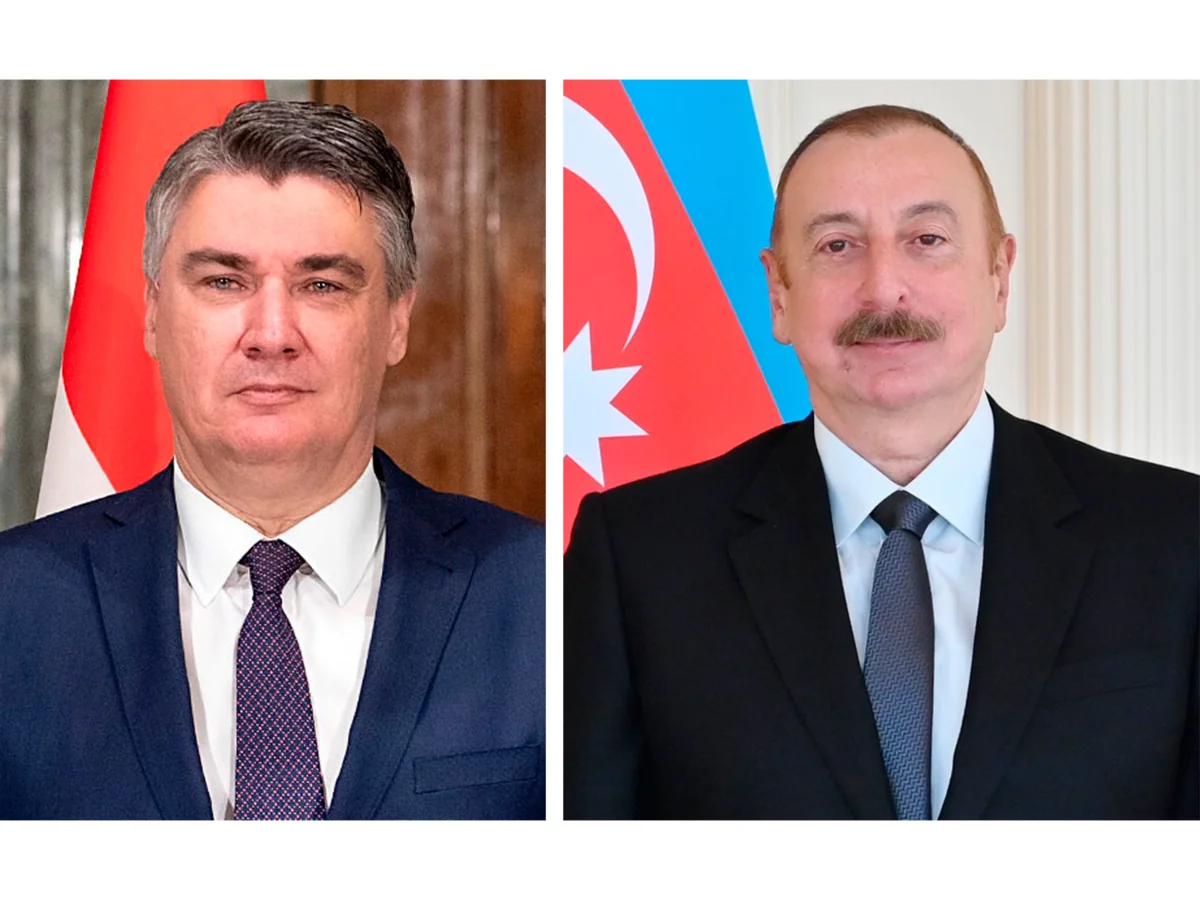 Xorvatiya Prezidenti İlham Əliyevi təbrik edib