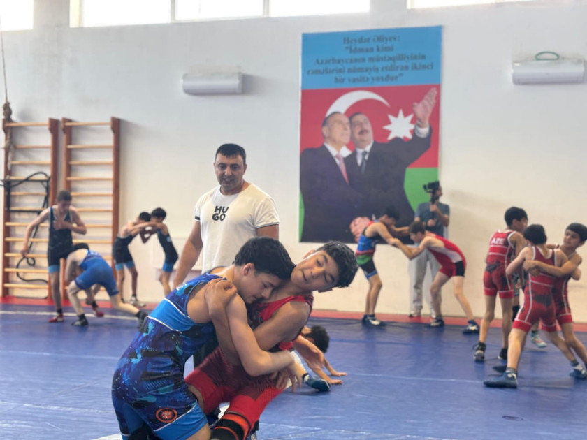 Media nümayəndələri Şamaxıda güləş zalı ilə tanış olublar