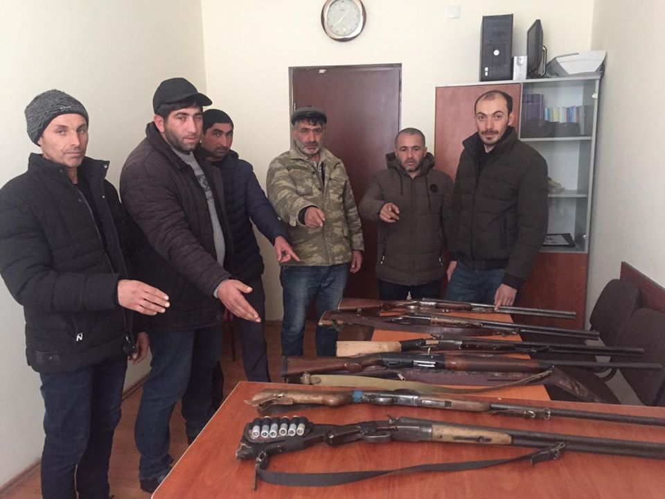 Daşkəsəndə qanunsuz cüyür ovu: 6 nəfər&nbsp;saxlanıldı + FOTO