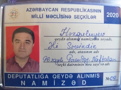Əli Həziquliyev də deputatlığa namizəd oldu&nbsp;