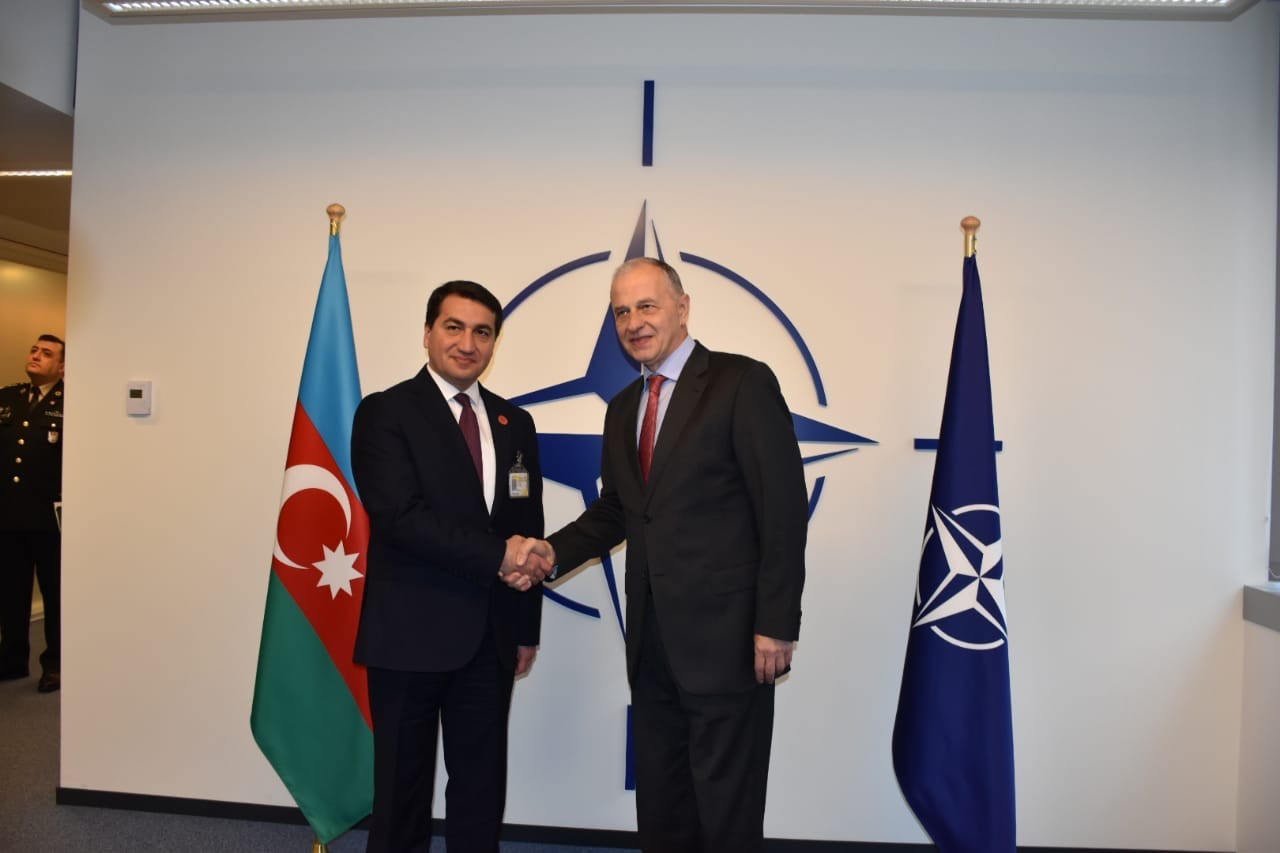 Prezidentin köməkçisi NATO-nun qərargahında: Hikmət Hacıyev Baş katibin&nbsp;müavini ilə nələri müzakirə edib? + FOTO