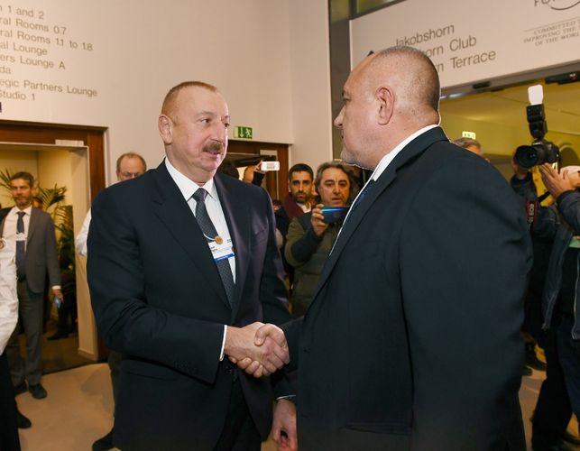 İlham Əliyev&nbsp;Polşanın Prezidenti ilə görüşüb - Davosda müzakirə + FOTO
