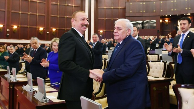 İlham Əliyev Oqtay Əsədov və Ziyafət Əsgərovla belə görüşdü - FOTOLAR