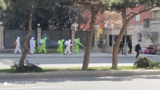 Nəsimi rayonunda karantin rejimi ilə bağlı zəruri tədbirlər davam etdirilir - FOTOLAR