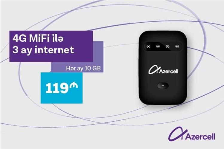 "Azercell" 4G MiFi kampaniyasına start verdi​​​​