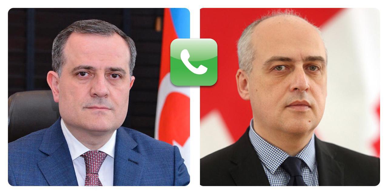Ceyhun Bayramov Gürcüstan xarici işlər naziri ilə bölgədəki son vəziyyəti&nbsp;müzakirə edib