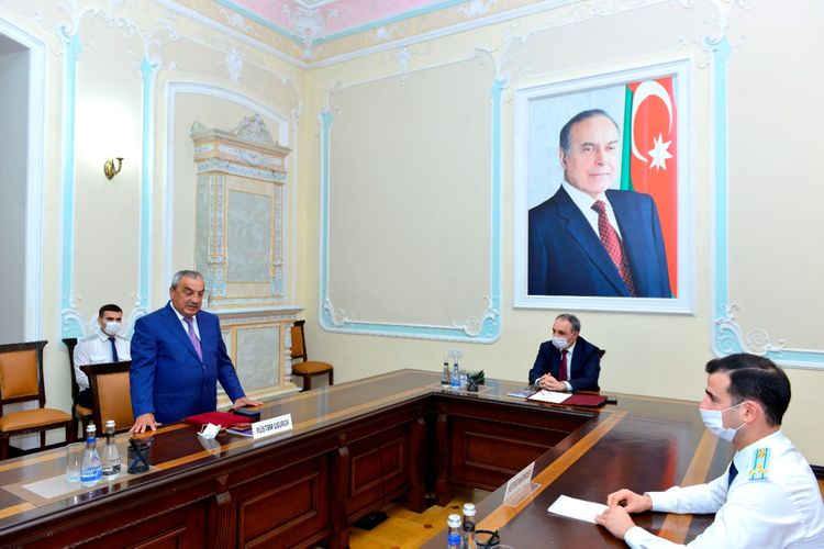 Baş prokuror Rüstəm Usubovla&nbsp;Namiq Əsgərovu qəbul etdi - FOTOLAR
