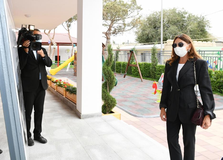Birinci vitse-prezident uşaq bağçasının yeni binasının açılışında - FOTOLAR