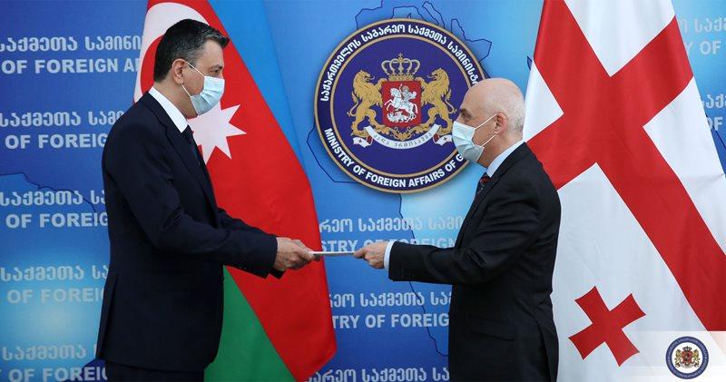 Azərbaycan səfiri etimadnaməsini Gürcüstanın XİN başçısına təqdim etdi - FOTO