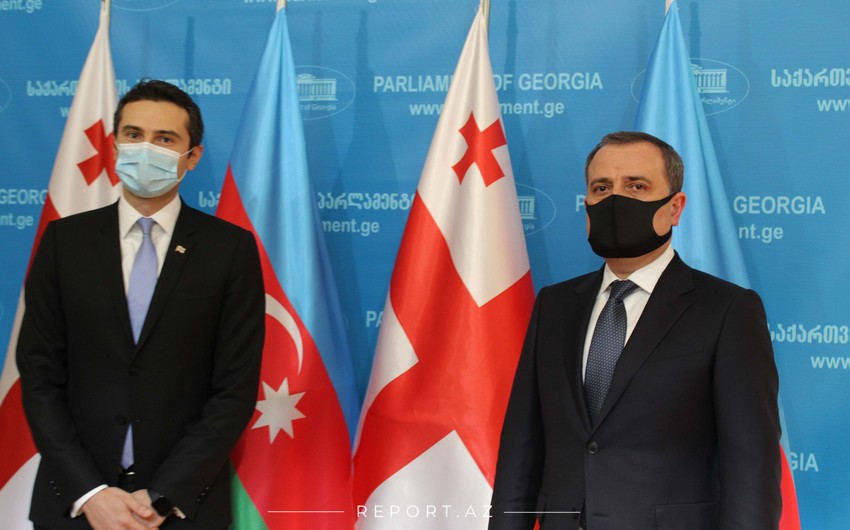 Ceyhun Bayramov Gürcüstan Parlamentinin Sədrinin müavini &nbsp;ilə görüşüb
