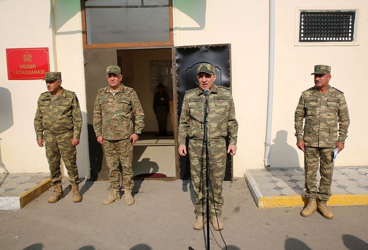 Kamran Əliyev və generallar&nbsp;cəbhəboyu zonada - FOTOLAR