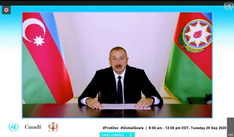 Prezident İlham Əliyev dövlət və hökumət başçılarının toplantısında çıxış edib - TAM MƏTN