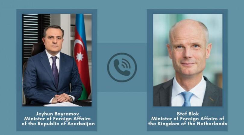 Ceyhun Bayramovun Niderland Xarici İşlər naziri ilə müzakirədə:&nbsp;&ldquo;Ermənilər mülki şəxsləri məqsədyönlü şəkildə hədəfə alır&rdquo;