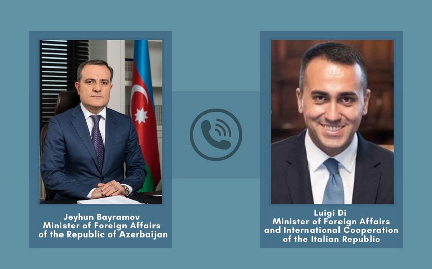 Ceyhun Bayramov İtaliyanın xarici işləri ilə Qarabağdakı vəziyyəti müzakirə edib