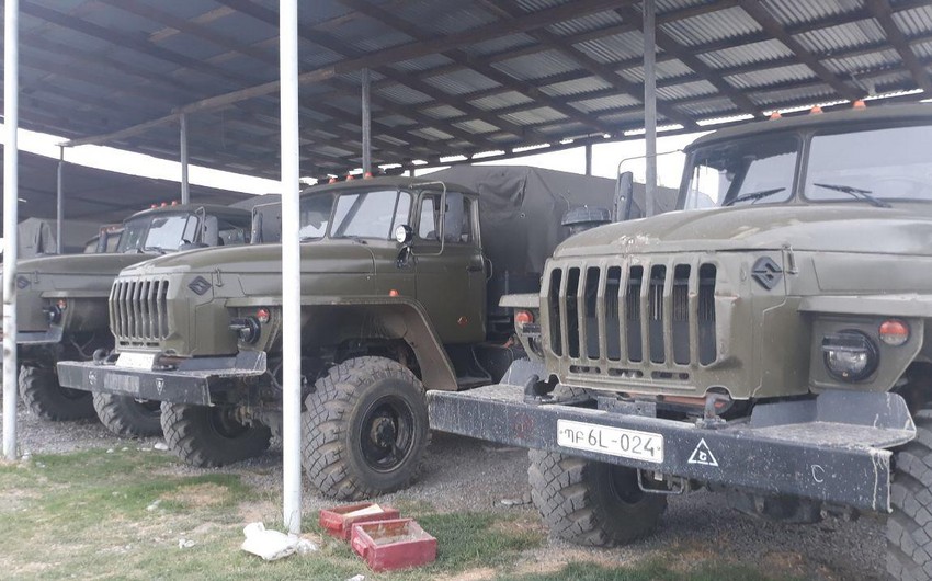 Ermənistan hərbçilərinin qoyub qaçdığı silah-sursat və texnikalar ələ keçirilib - FOTOLAR
