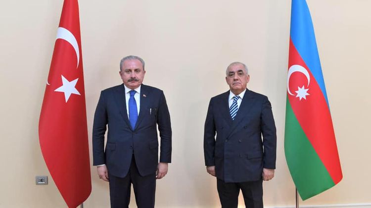 Mustafa Şentop Əli Əsədovla görüşüb - FOTO