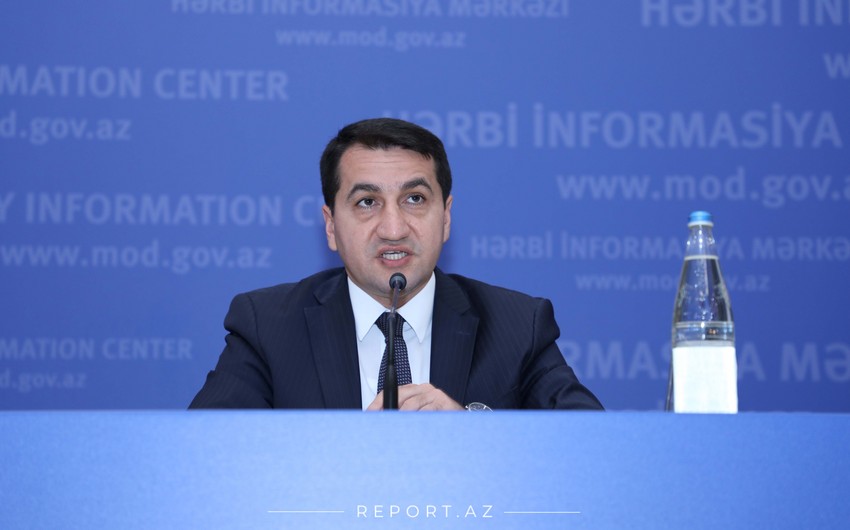 Hikmət Hacıyev: "Ermənistan dövlət səviyyəsində terror həyata keçirir"