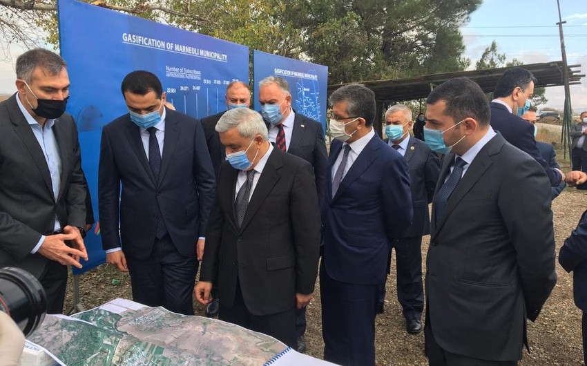 SOCAR Gürcüstanda azərbaycanlıların yaşadığı kəndlərə qaz xətti çəkir - FOTOLAR