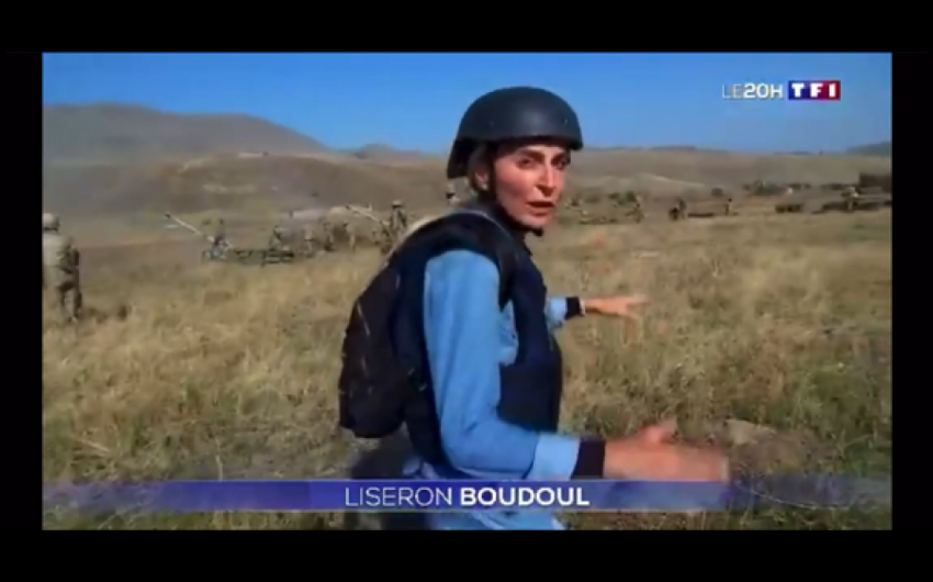 Ermənilər cəbhə xəttindən reportaj hazırlayan fransasız jurnalisti&nbsp;təhdid edir - Təfərrüat
