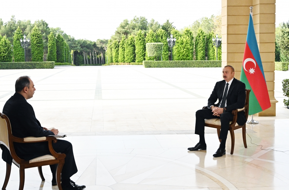 Prezident bu dəfə&nbsp;"İnterfaks"a danışdı: "...erməni qoşunları Kəlbəcər və Laçından, habelə Ağdamın&nbsp;bir hissəsindən dərhal çıxarılmalıdır" - MÜSAHİBƏ