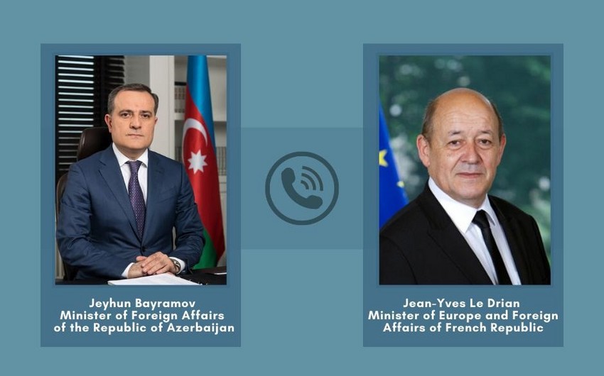 Azərbaycan və Fransa XİN başçıları telefonda danışdı - Qarabağla bağlı müzakirə aparılıb