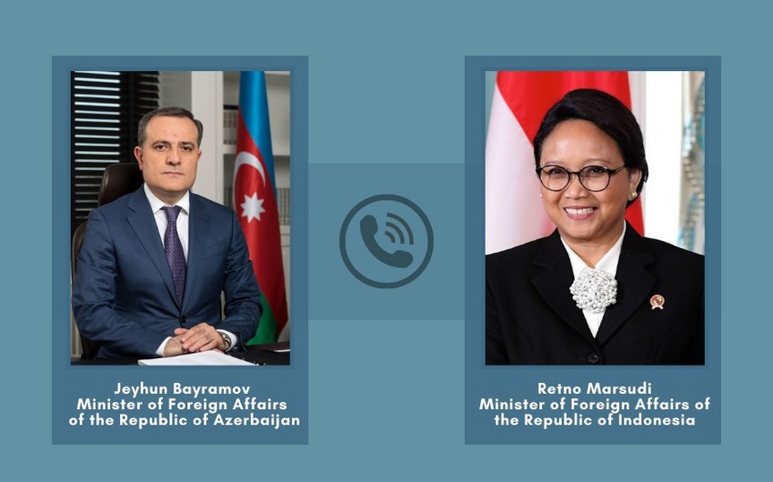 Ceyhun Bayramov&nbsp;İndoneziyanın xarici işlər naziri ilə telefonda danışıb - Nələr müzakirə olunub?