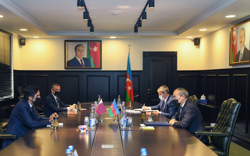 Mikayıl Cabbarov Qətər səfiri ilə görüşüb - Nələr müzakirə olunub? + FOTO