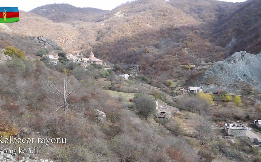 Müdafiə Nazirliyi Kəlbəcərdən daha bir görüntü yaydı - VİDEO