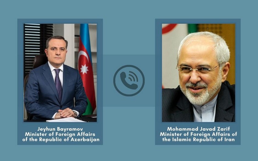 Ceyhun Bayramov İranın XİN başçısı ilə müzakirə aparıb - XİN-dən açıqlama