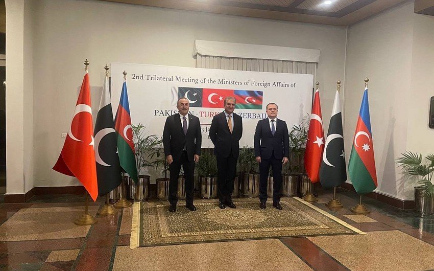 Azərbaycan, Pakistan və Türkiyə XİN başçıları birgə bəyannamə imzaladı - TAM MƏTN