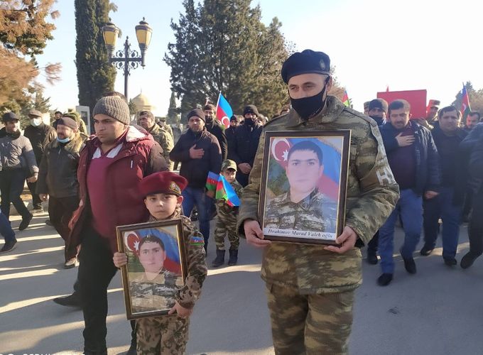 Şəhid əsgər&nbsp;Gəncədə dəfn olunub - FOTO