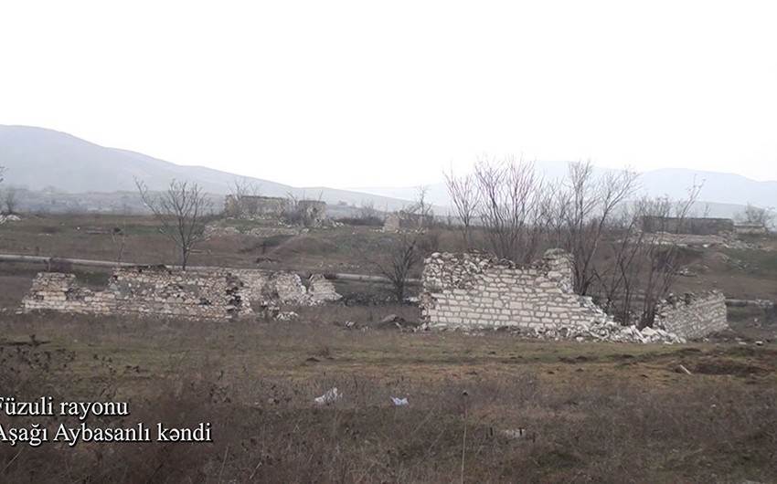 Müdafiə Nazirliyi Füzulidən növbəti görüntülər yaydı - VİDEO